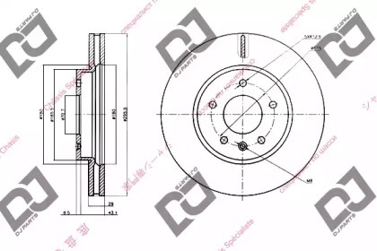 Тормозной диск DJ PARTS BD1395